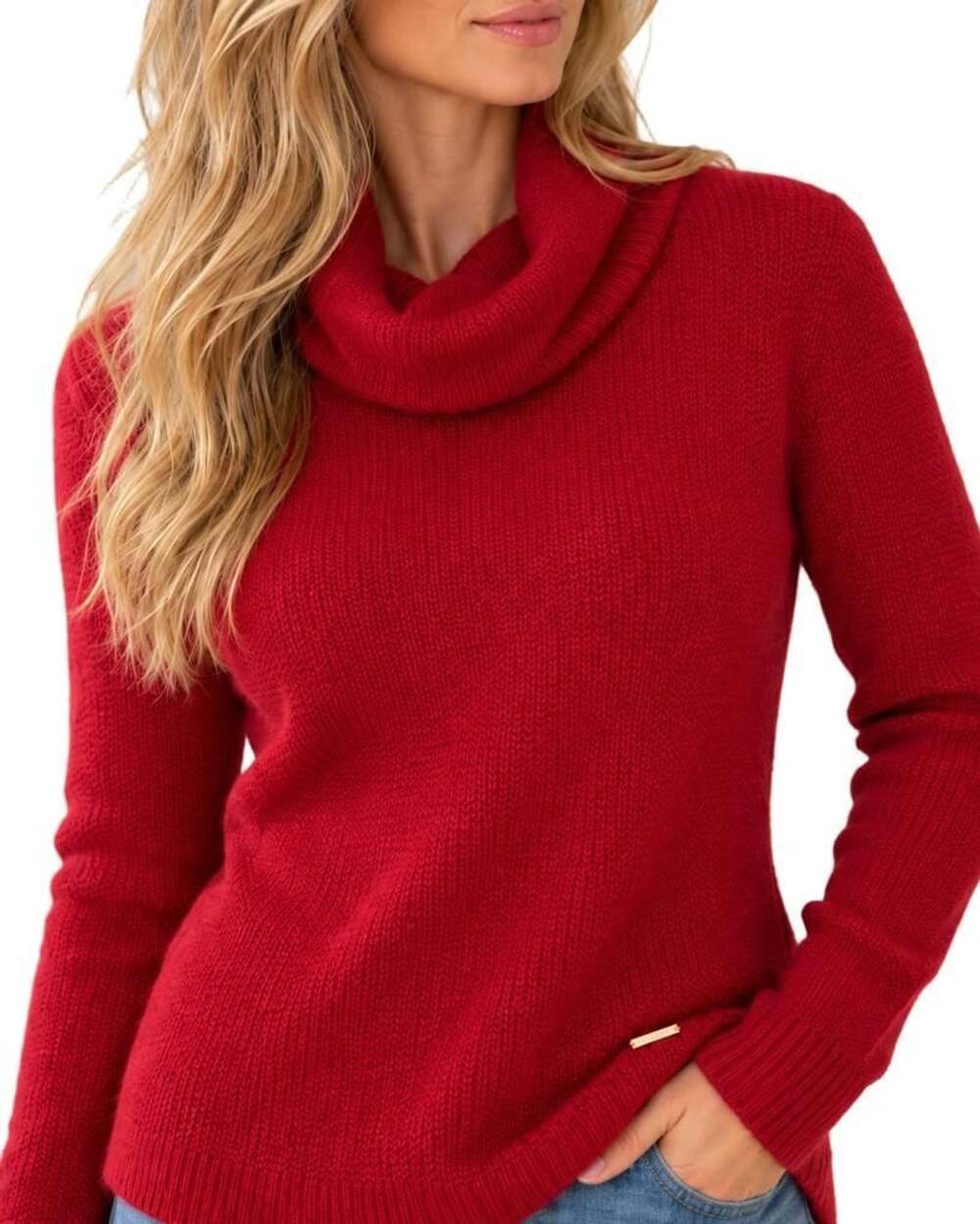 MICHAEL Michael Kors NWT Crimson Cowl Neck Sweater Red Size M MSRP $99.50